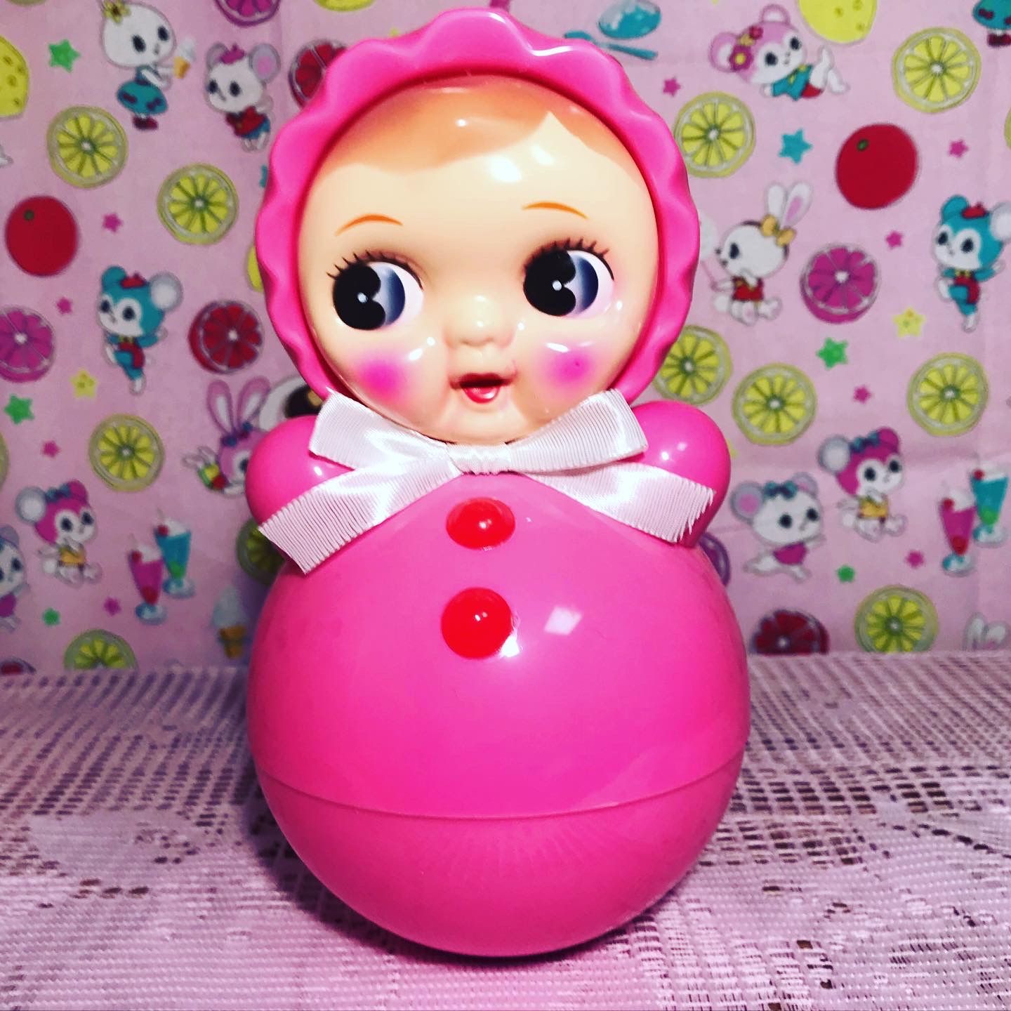 昭和レトロ 可愛い 起き上がりこぼし おきあがりこぼし 日本製 - メルカリ