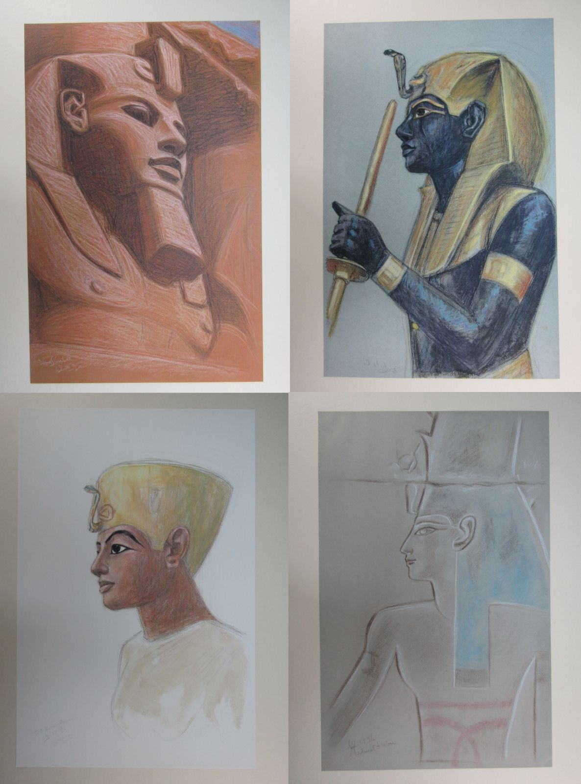 作品集 杉山寧 素描 「エジプト」 限定280部 1981年 文芸春秋社発行