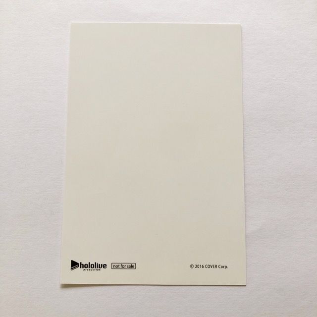 ホロライブ 常闇トワ 誕生日記念2021直筆メッセージ&箔押し複製サイン