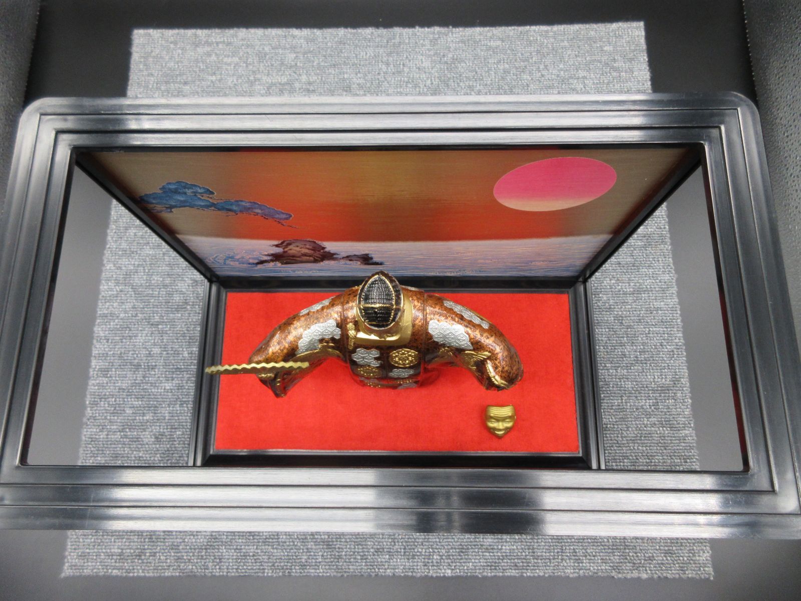 能楽面翁像 翁像 翁舞 24KGP 金メッキ ケースセット 能楽面翁像