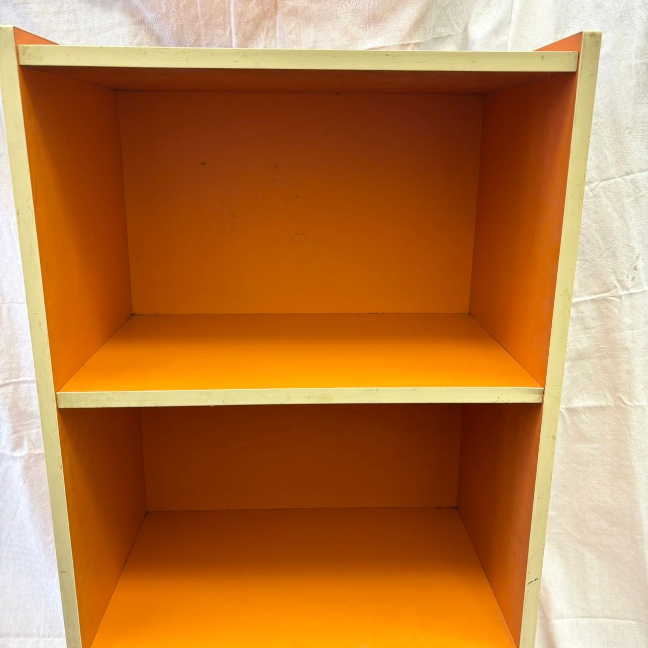193 昭和レトロポップ かわいい オレンジ棚 カラーボックス 3段 - メルカリ