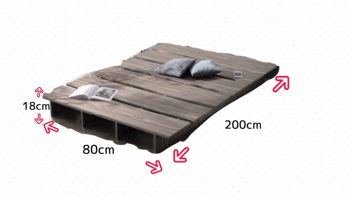 頑丈すのこ構造！ 天然木調ライフスタイルペット セミシングル