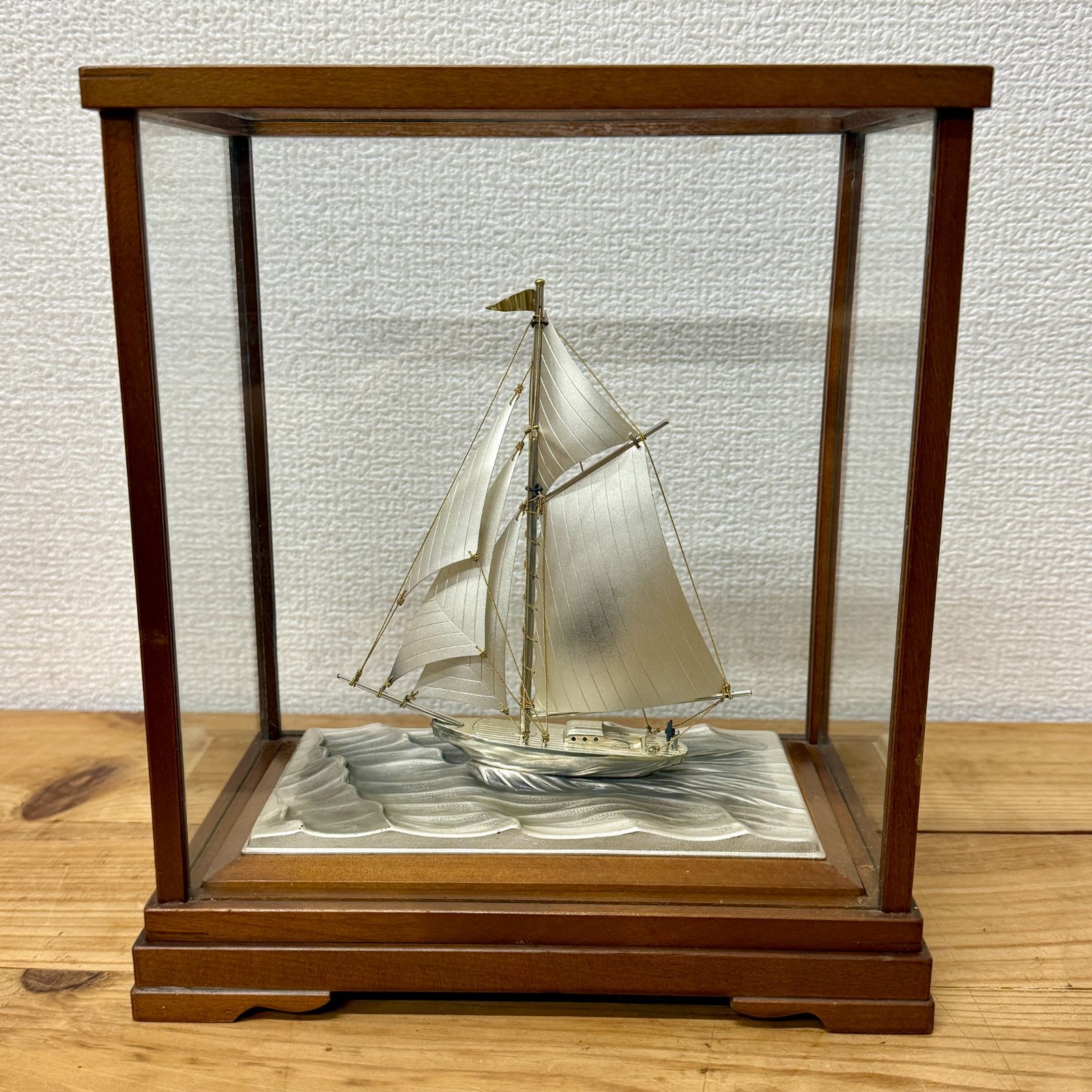 関工芸 銀製 ヨット 帆船 置物 STERLING 960 SEKI 工芸品 模型 変色