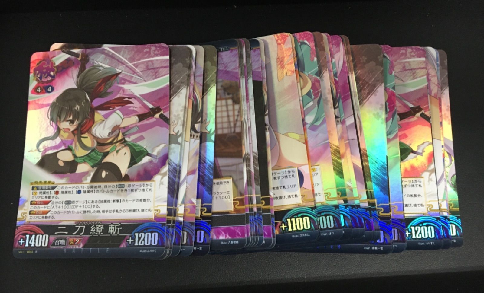 アンリミテッドヴァーサス 閃乱カグラ 柳生 雲雀 サイン 2枚 SR10枚