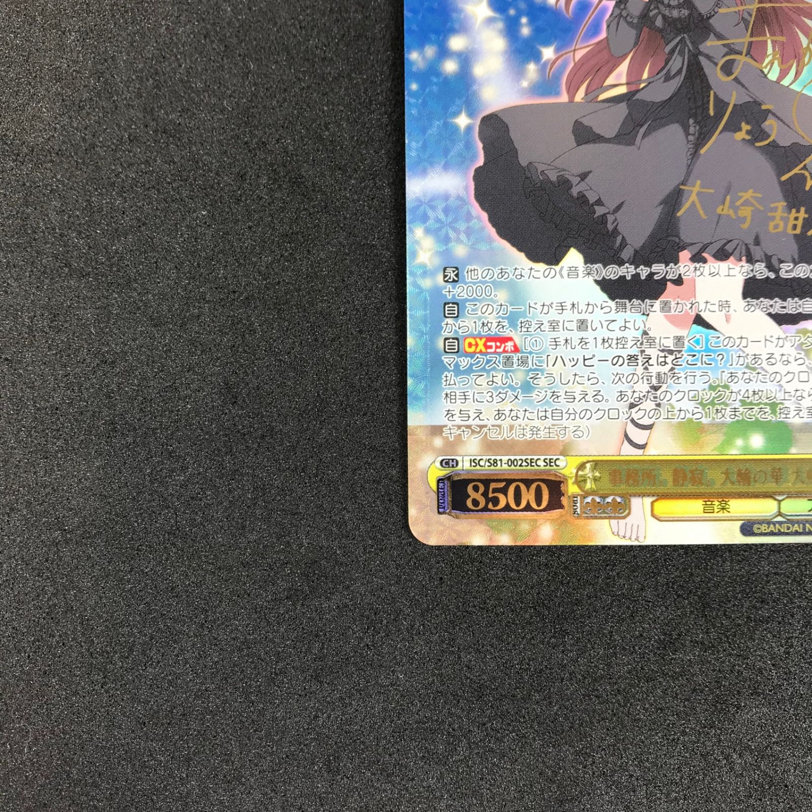 ☆ヴァイスシュヴァルツ ISC/S81/002SECSEC サイン付)事務所。静寂