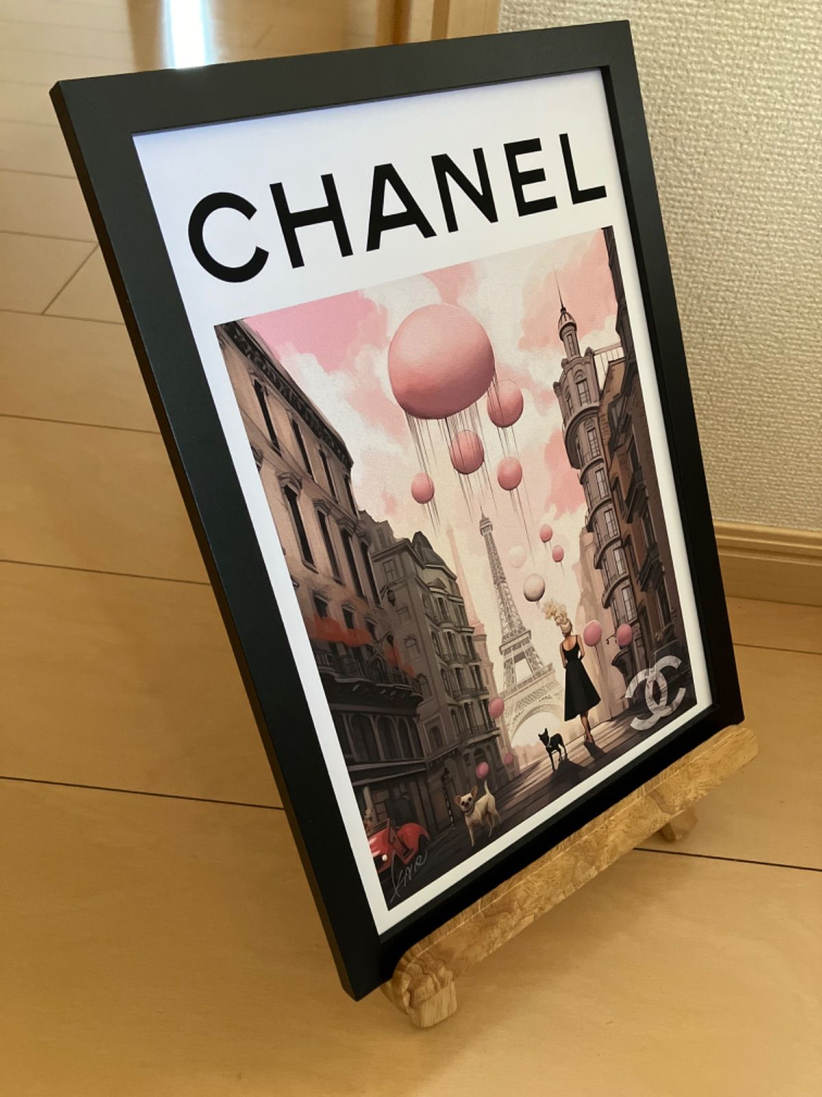 CHANEL type☆A4額装済オマージュアートインテリアポスター#436