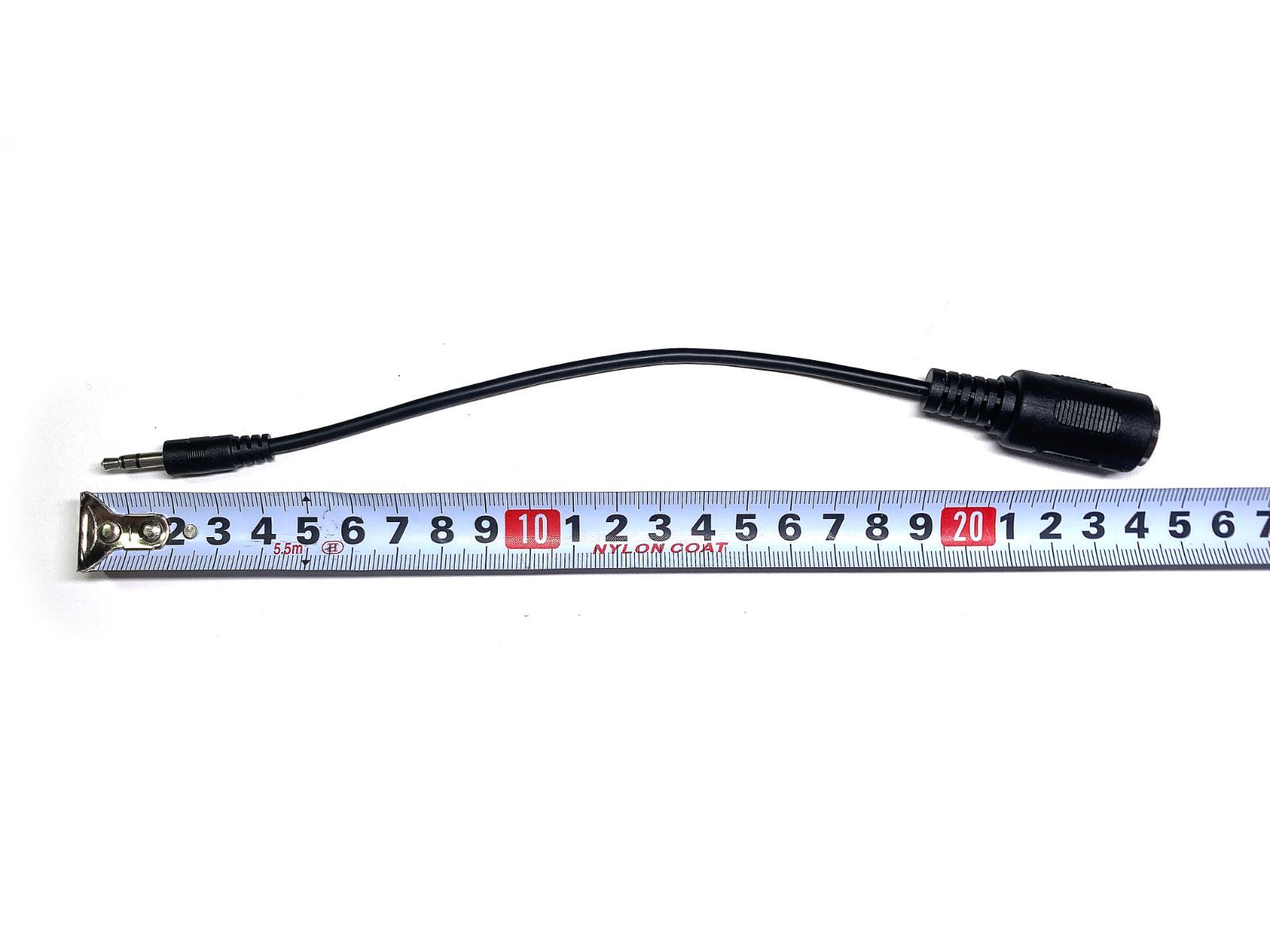 TRS MIDI 変換ケーブル 黒【Type A / B】15cm オス-メス 3.5mmミニ