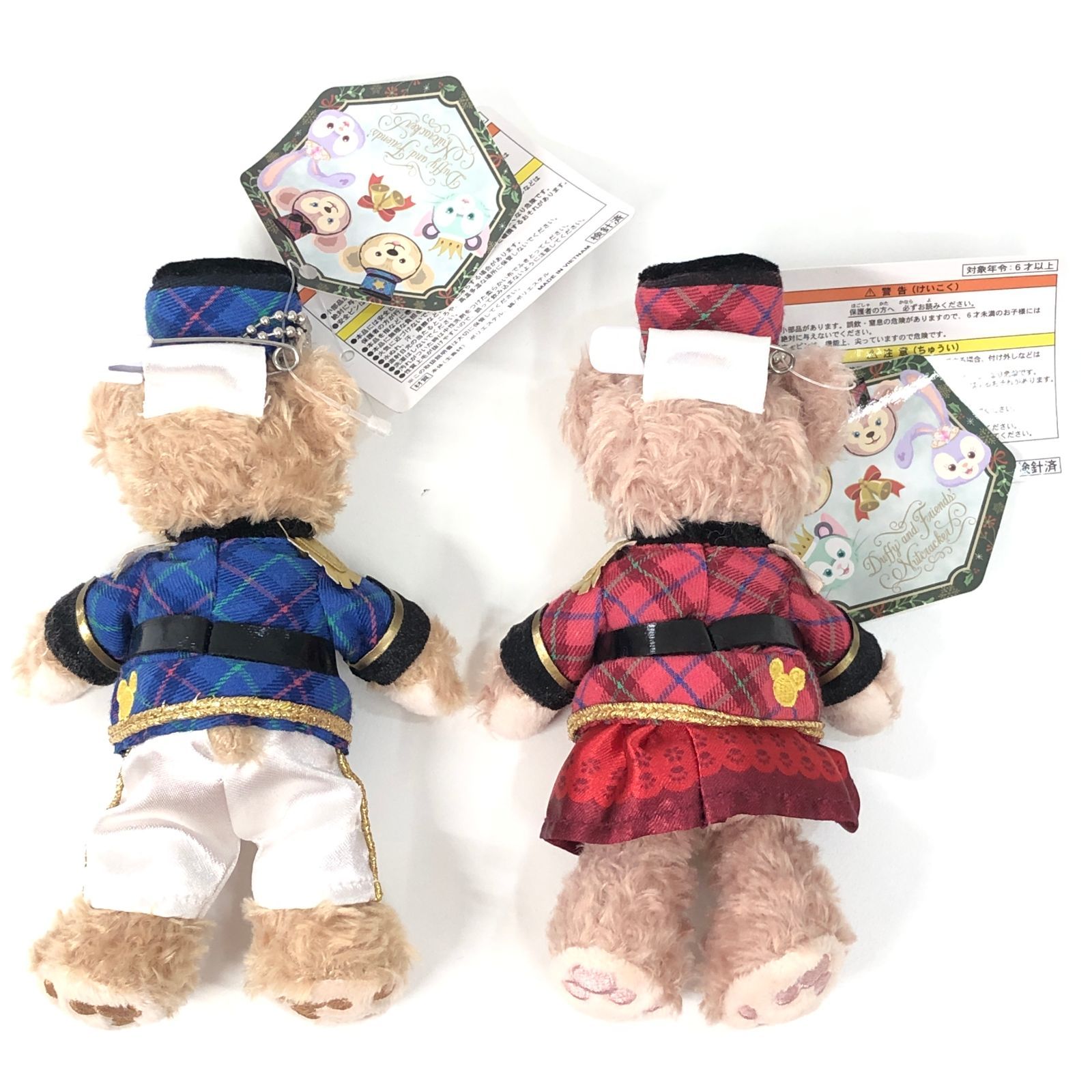 ダッフィー フレンズ くるみ割り人形 ぬいぐるみバッジ タグ付き 4体