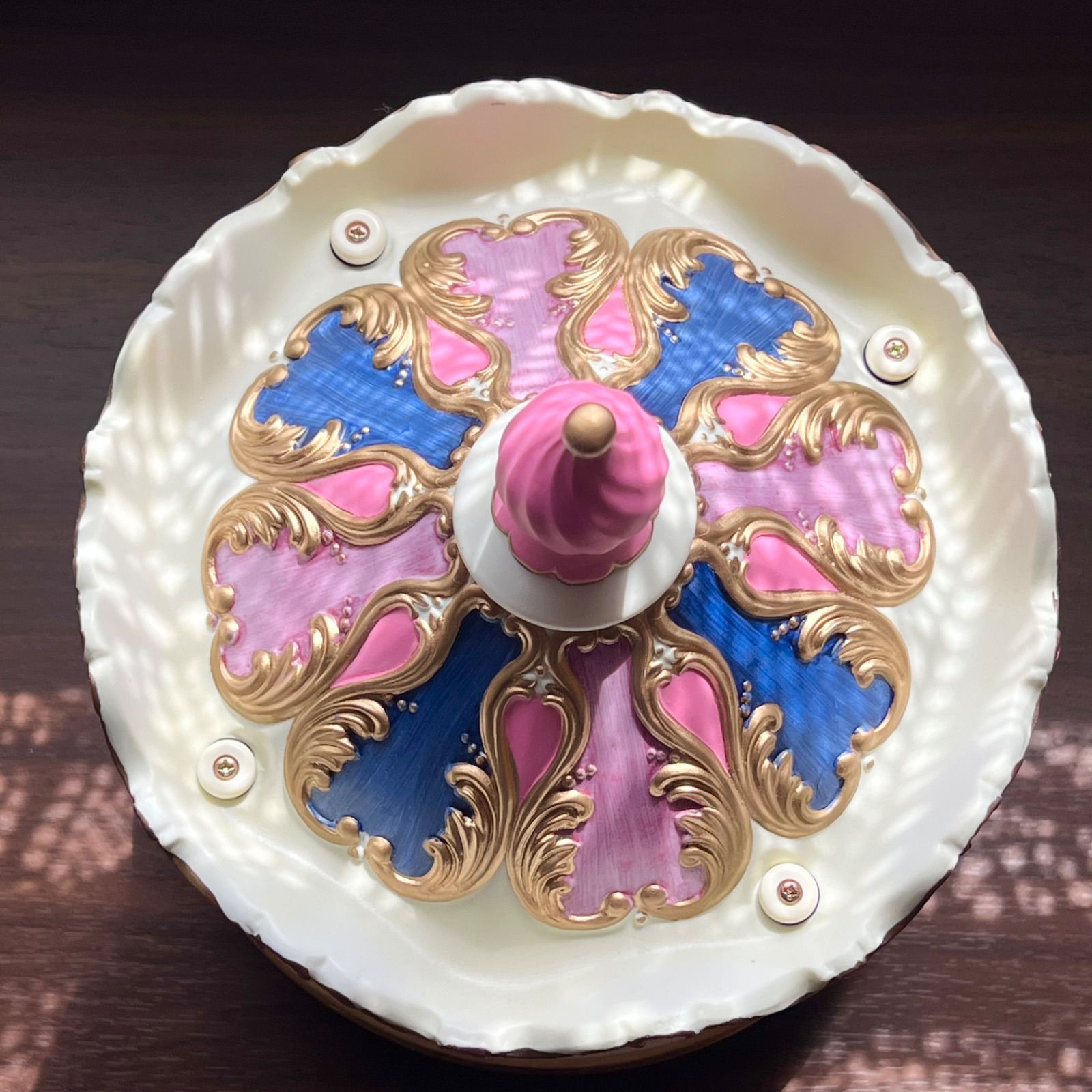 即納】 オルゴール メリーゴーランド 陶器製 デラックス