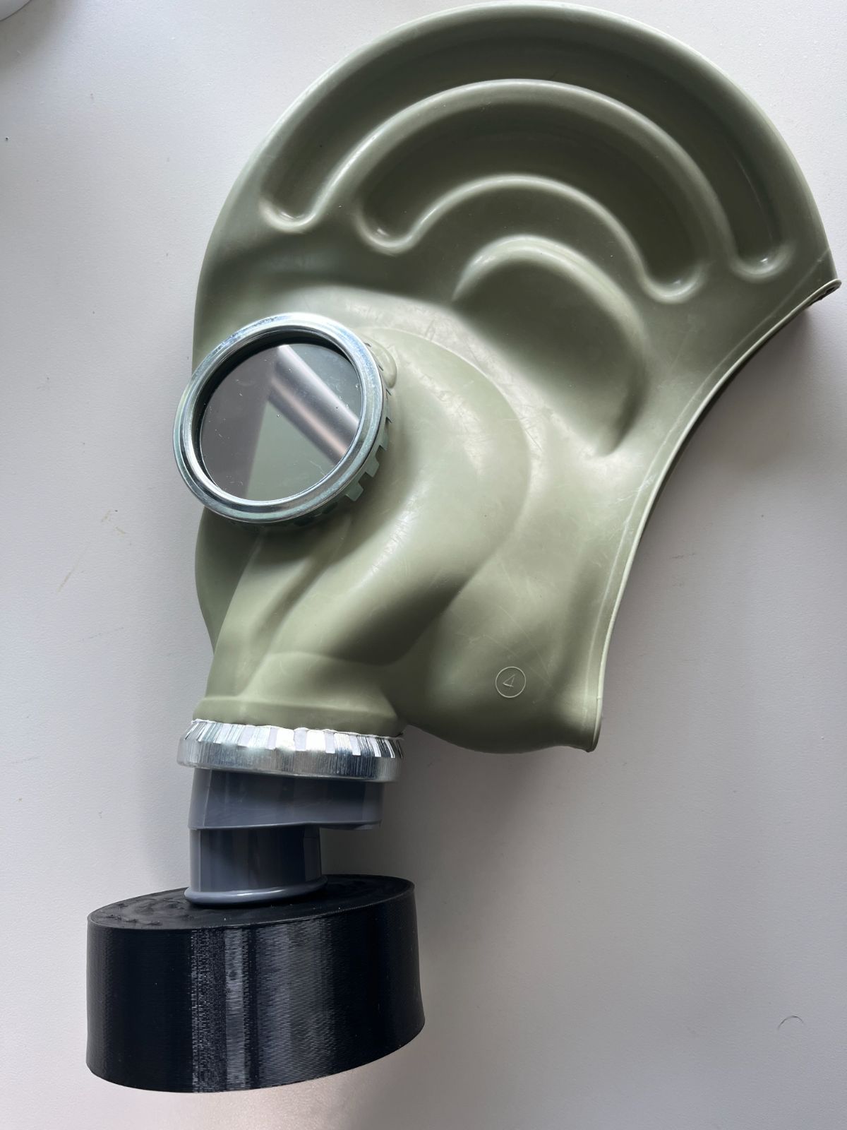 ガスマスクフィルタレプリカ FM12/S10/MFJ08/4A1/GP5対応 40mmコネクタ