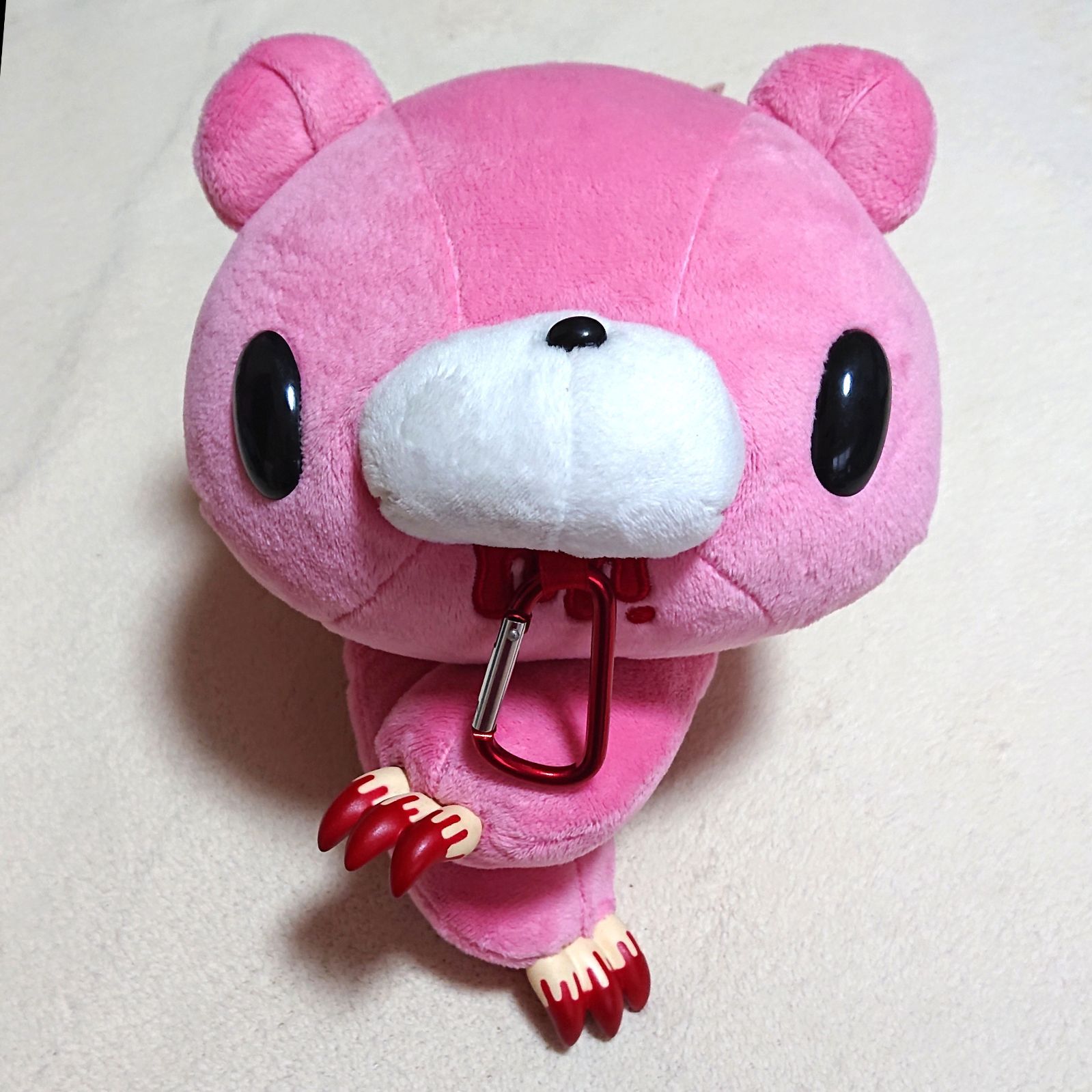 SL脱グルーミー咬筋力じまんポーチ ピンク ぬいぐるみ グル～ミ～ CGP