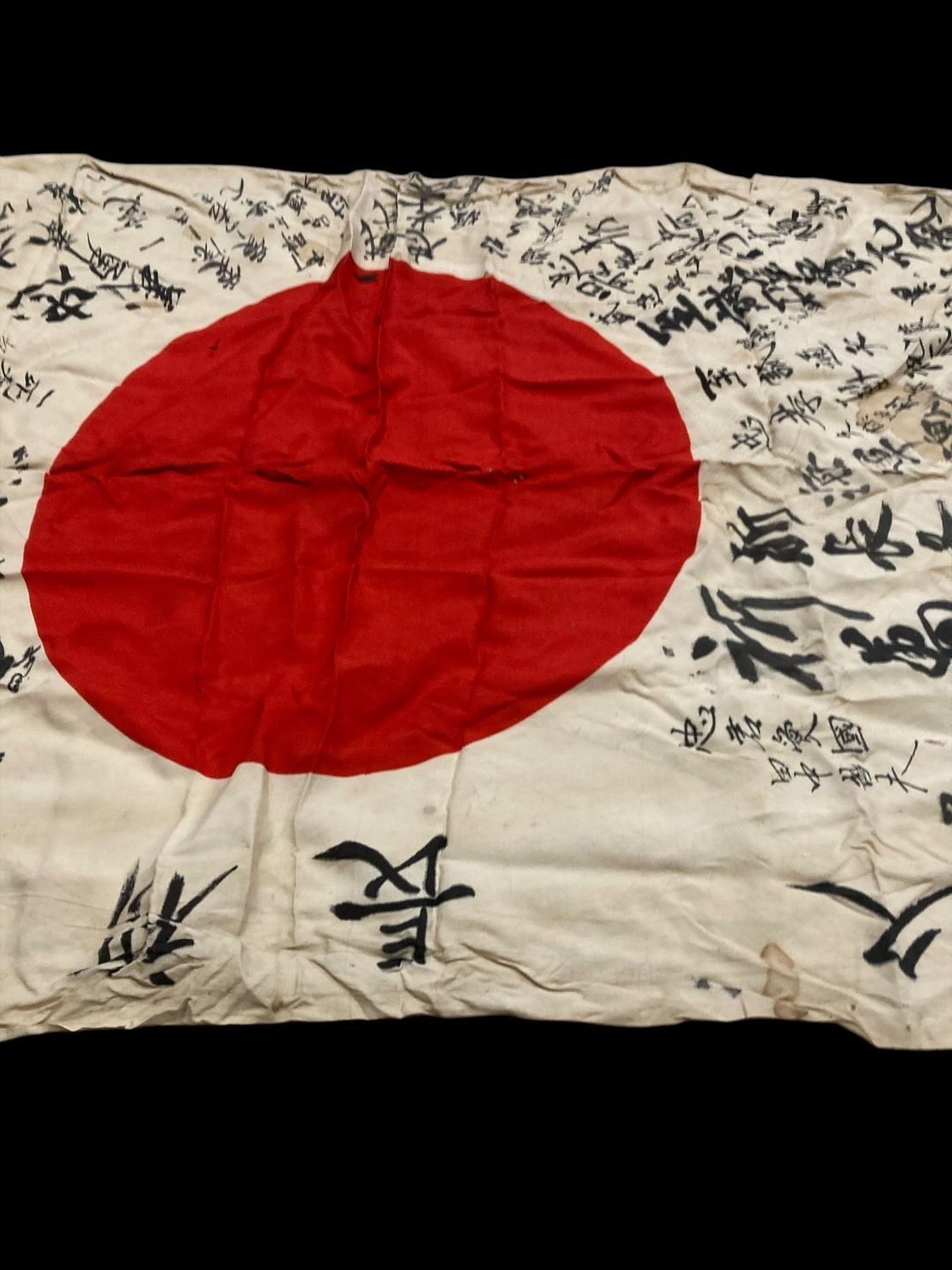 旧日本軍 出征旗 大日本帝国海軍 日章旗 国旗 日の丸 寄書き 旧家 蔵出