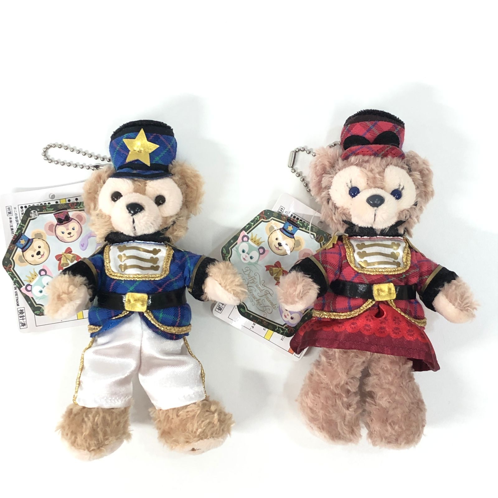 ダッフィー フレンズ くるみ割り人形 ぬいぐるみバッジ タグ付き 4体