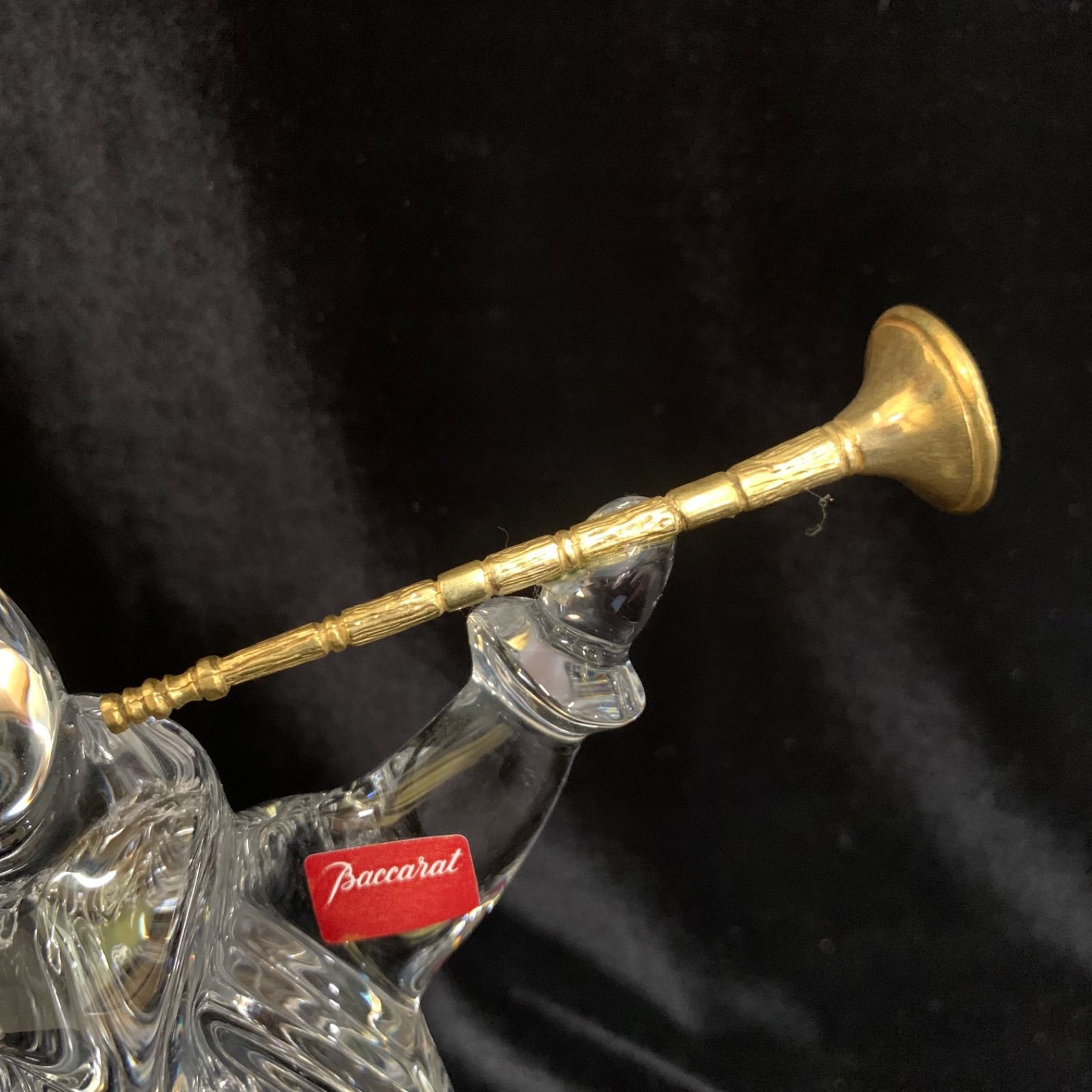 希少 未使用 美品 バカラ 笛吹き ピエロ クリスタル ガラス フィギュア