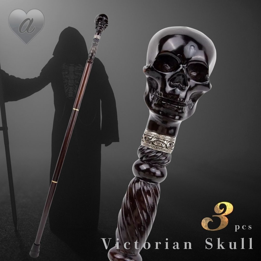 杖 ブラックスカルヘッド Victorian Skull（ヴィクトリアンスカル） 黒