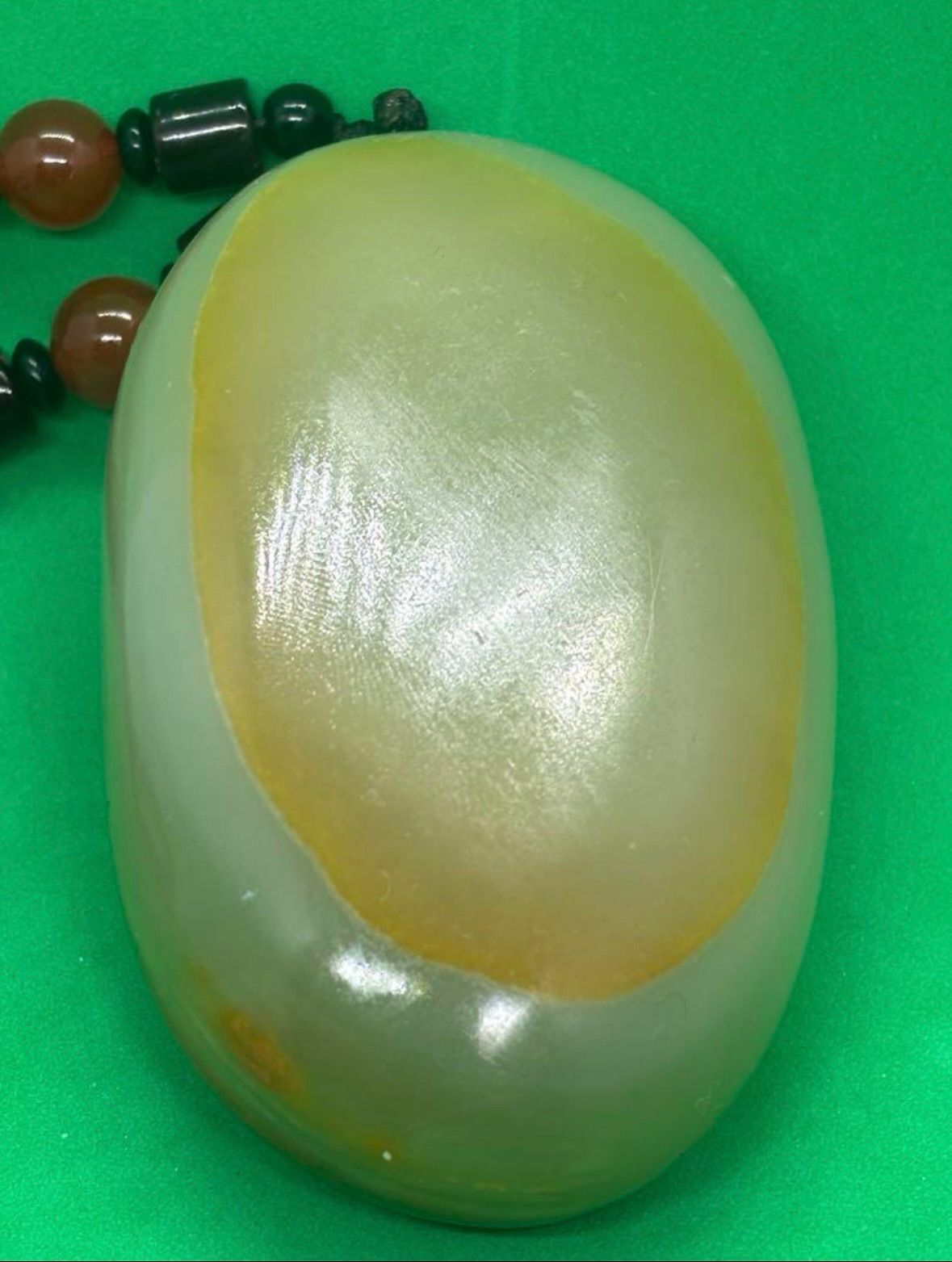 超美品 和田玉 霊猴献瑞 握り玉 ブレスレット 4062 - メルカリ