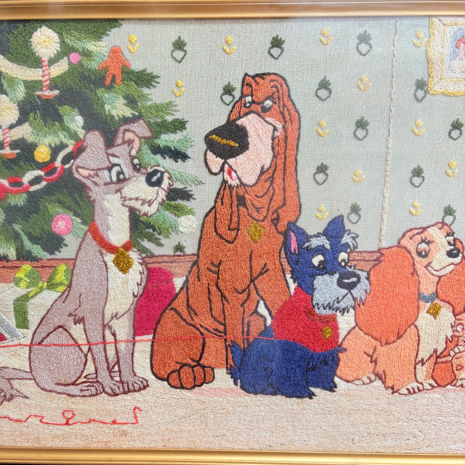 わんわん物語 刺繍 ディズニー Disney ラディ＆トランプ 刺繍アート