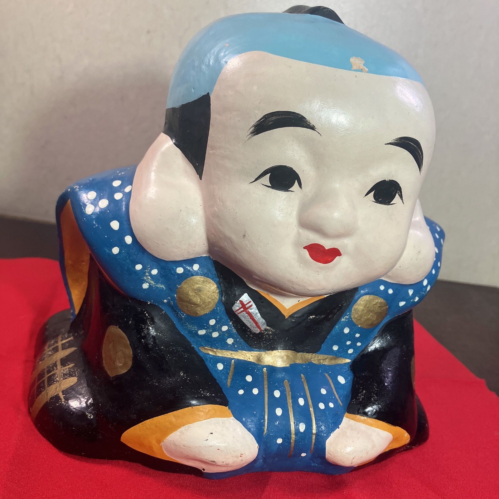 福助 置物 貯金箱 縁起物 骨董品 アンティーク レトロ 人形 商売繁盛