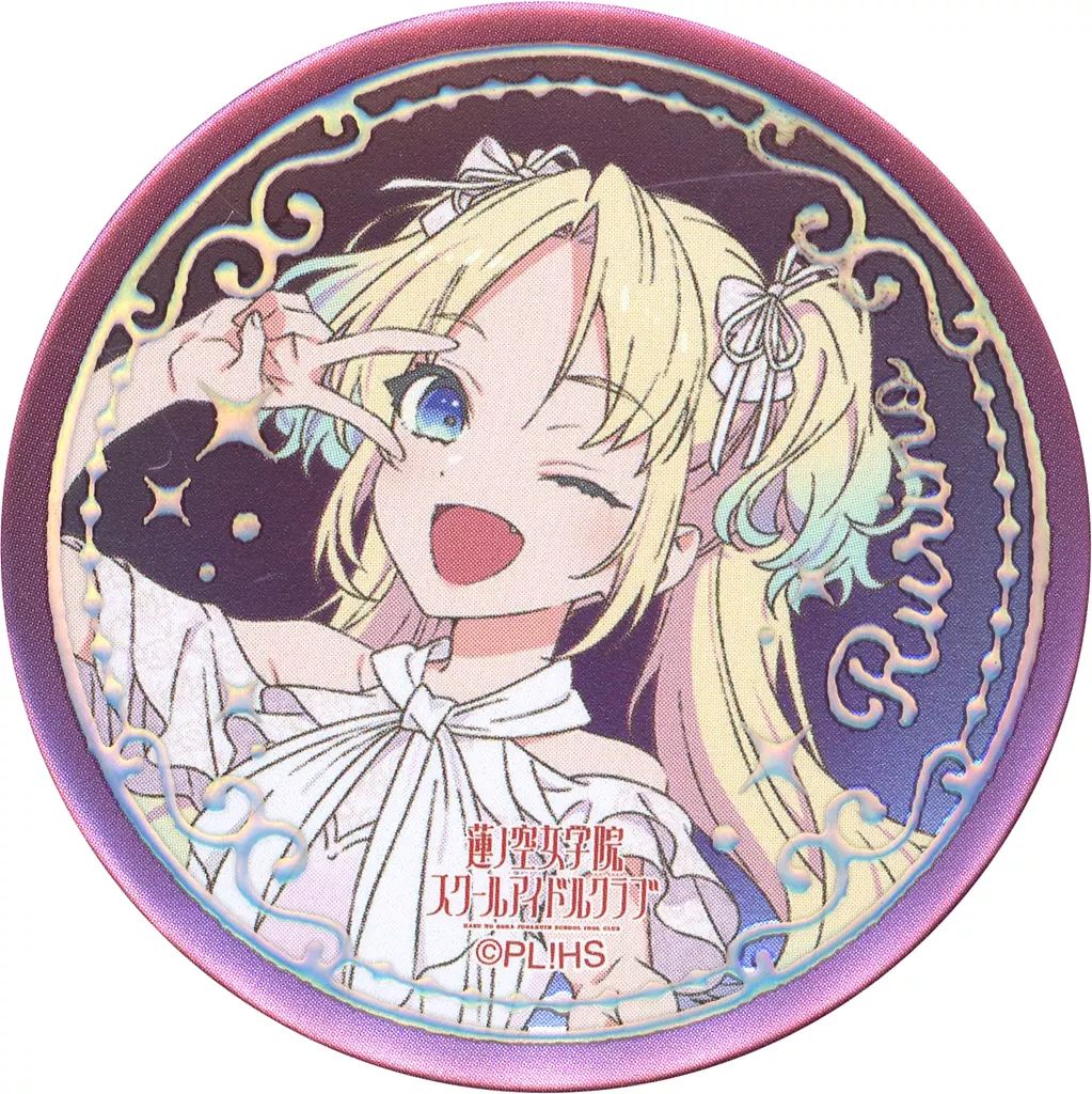 大沢瑠璃乃 オープニングライブイベント 缶バッジ 生徒手帳風二つ折り