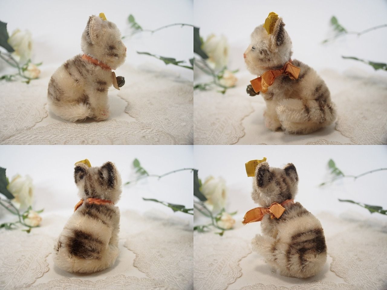 シュタイフ☆Susi Cat 10cm オールID完品☆最小サイズ/猫のスージー