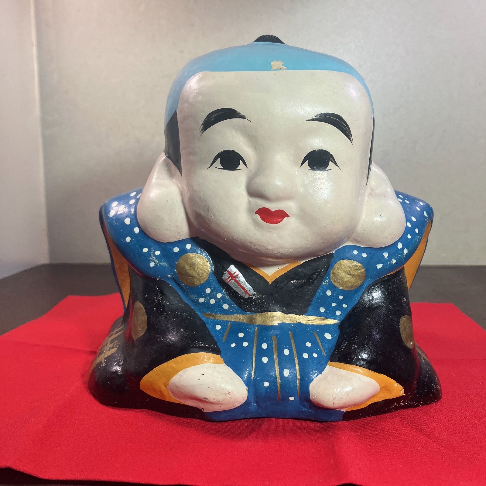 福助 置物 貯金箱 縁起物 骨董品 アンティーク レトロ 人形 商売繁盛