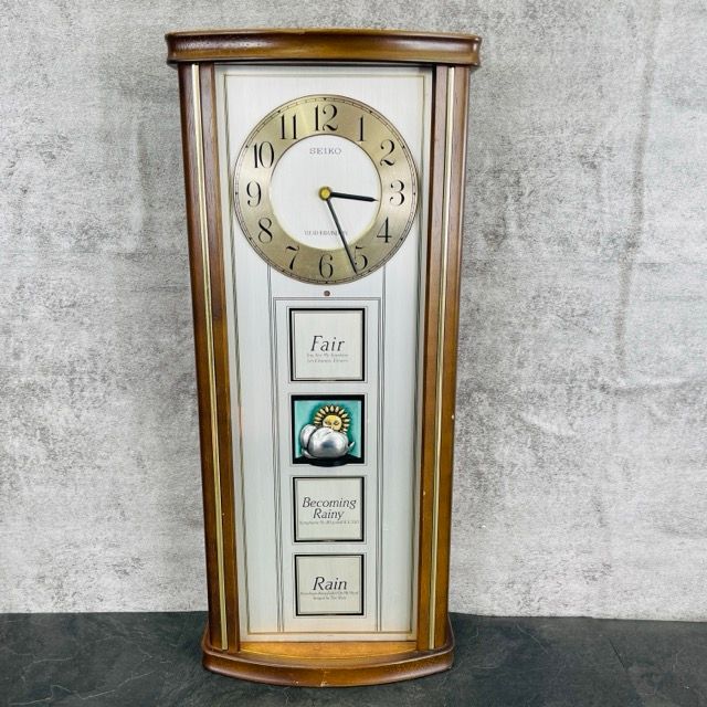 SEIKO WEATHERWINDOW RE516B 【中古】 セイコー からくり時計 柱時計