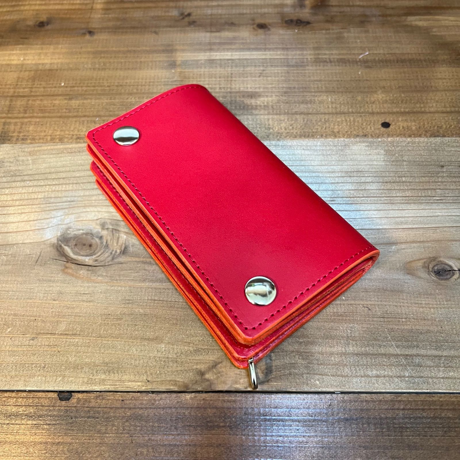 トラッカーウォレット ミドル】Aタイプ Bタイプ ブラック レッド