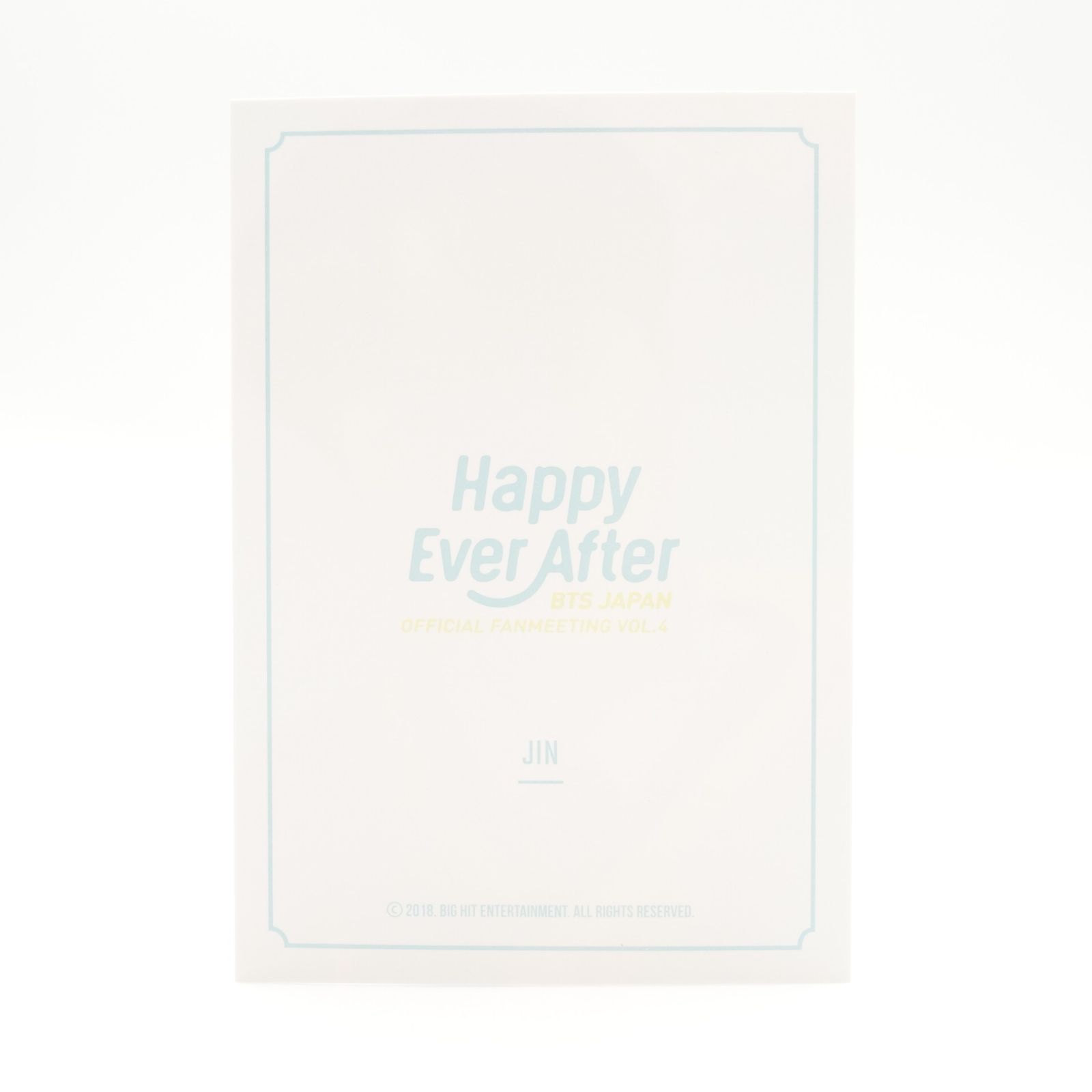 BTS ジン Happy ever after バインダー 付属 トレカ フォト カード