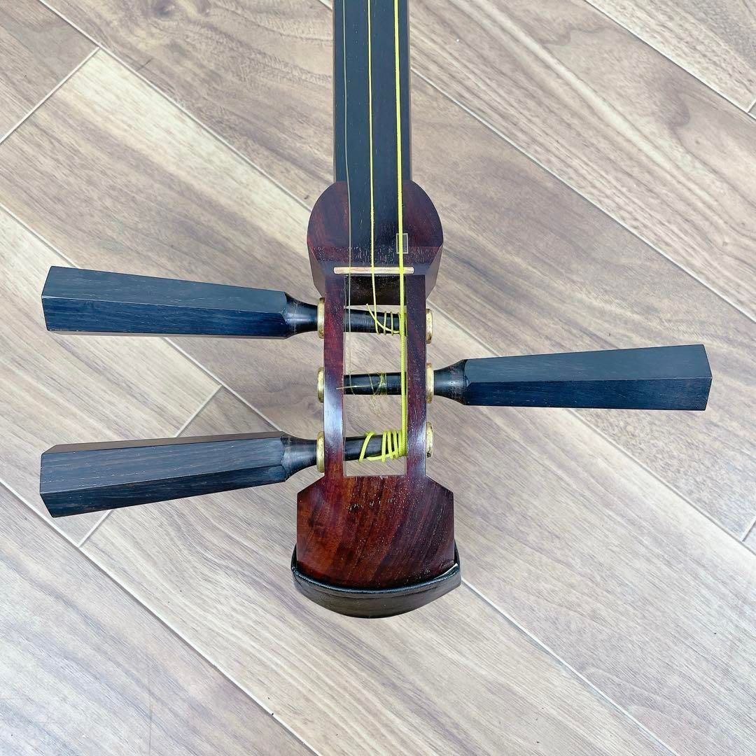 津軽三味線 太棹 一本溝 子持ち 綾杉胴 紅木 和楽器 - メルカリ