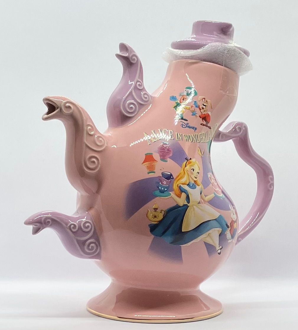 未使用品 ふしぎの国のアリス ティーポット ディズニー 陶器 - メルカリ
