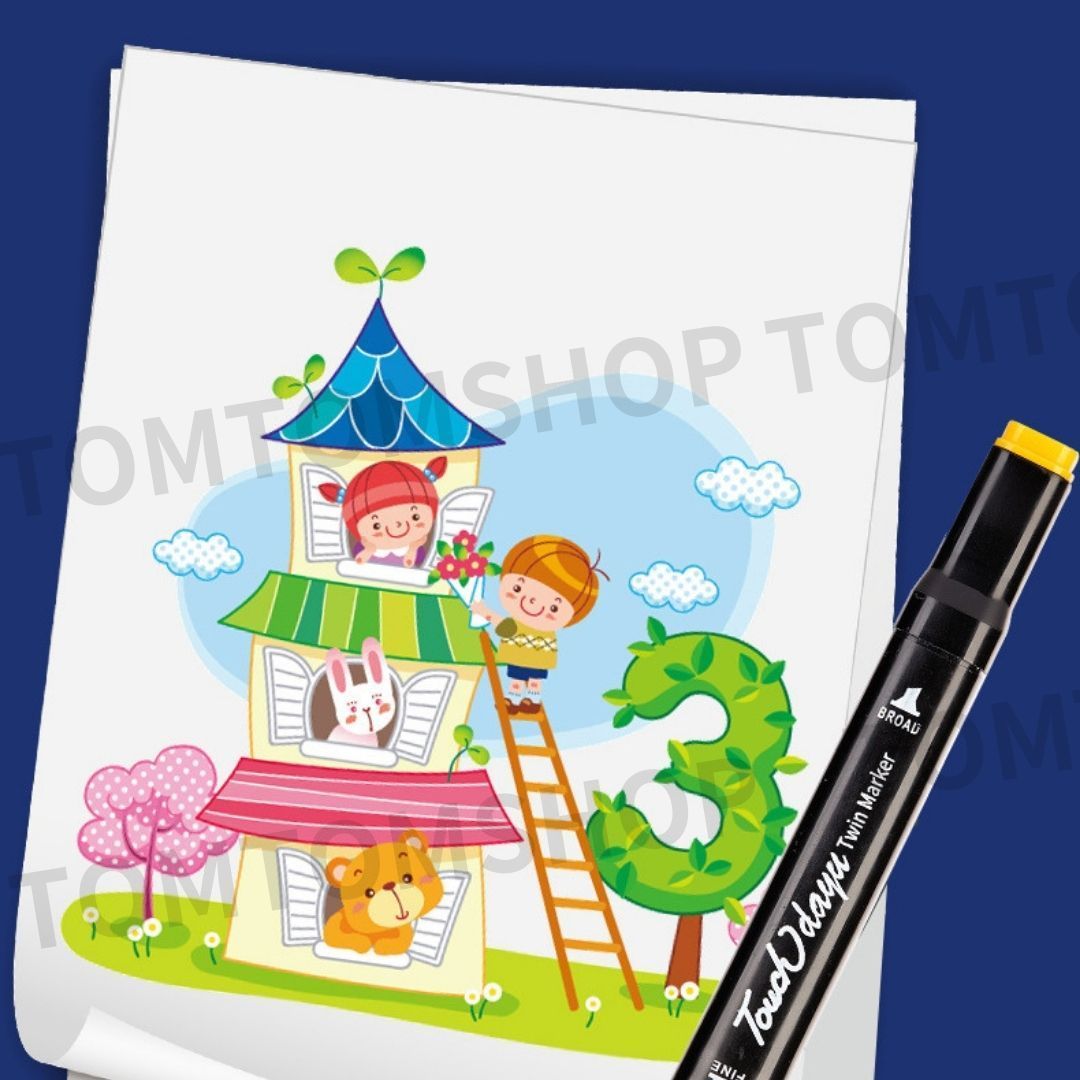 48色 マーカーペン カラーペン お絵描き イラスト デザイン アート