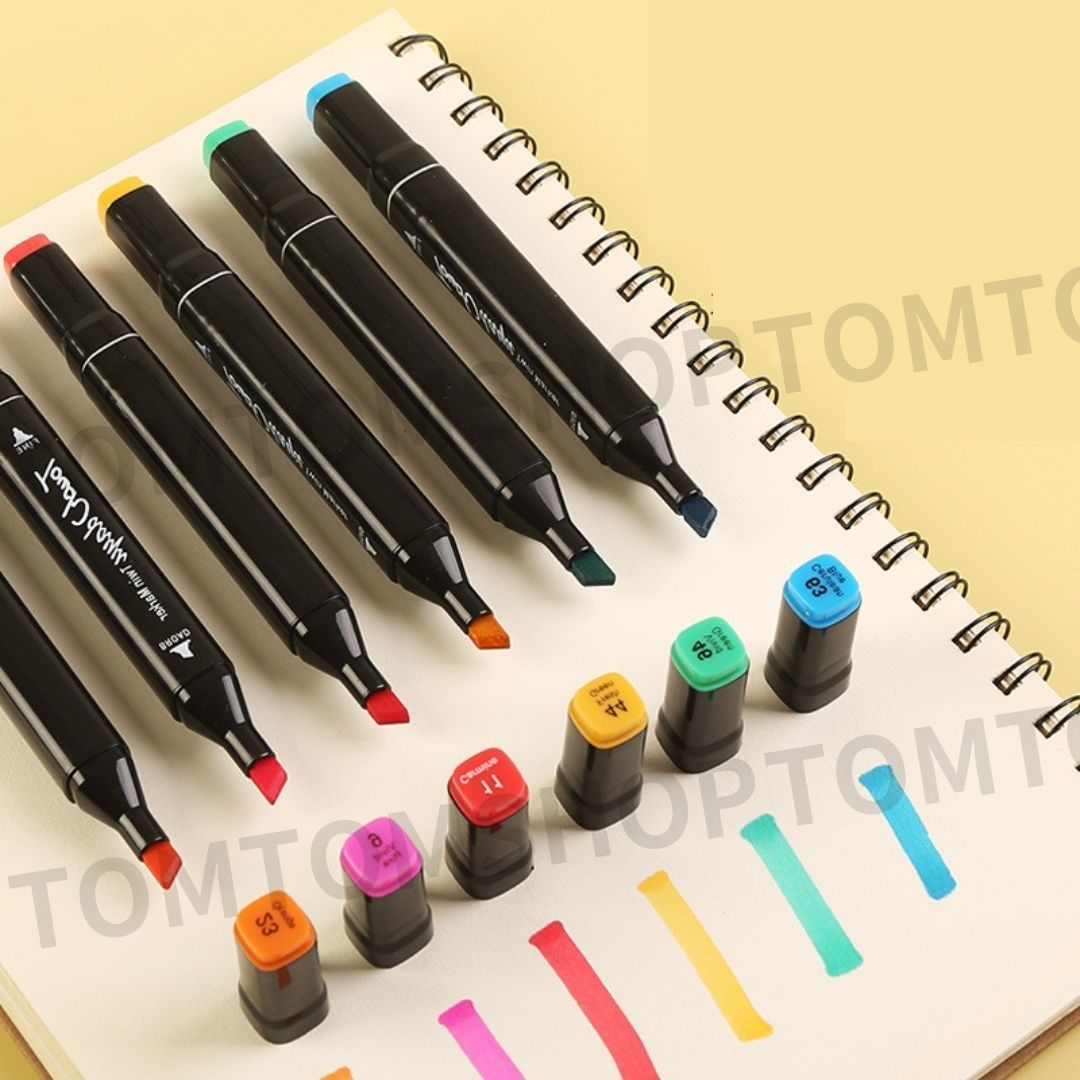 48色 マーカーペン カラーペン お絵描き イラスト デザイン アート