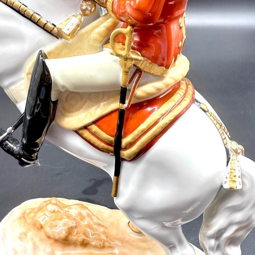 美品 アウガルテン フィギュリン スペイン乗馬学校 馬 クールベット