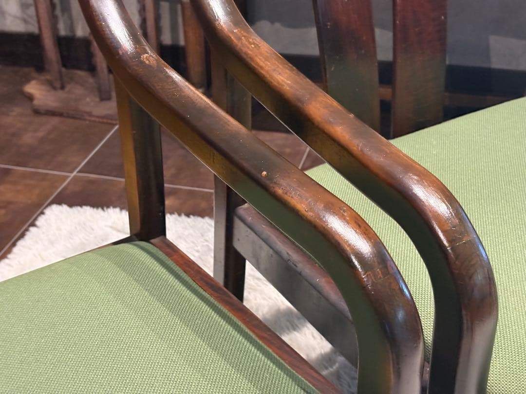 ②karimoku カリモク アームチェア ダイニングチェア ビンテージ IZ