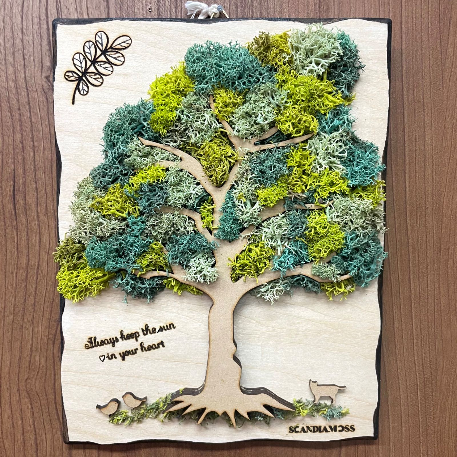 スカンディアモス モスの木 ミックスグリーン 壁掛けインテリア 苔