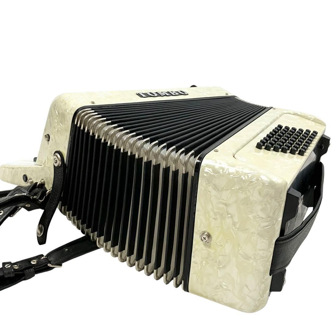 TOMBO アコーディオン J261 ホワイト 希少 レア 希少 動作良好 美品