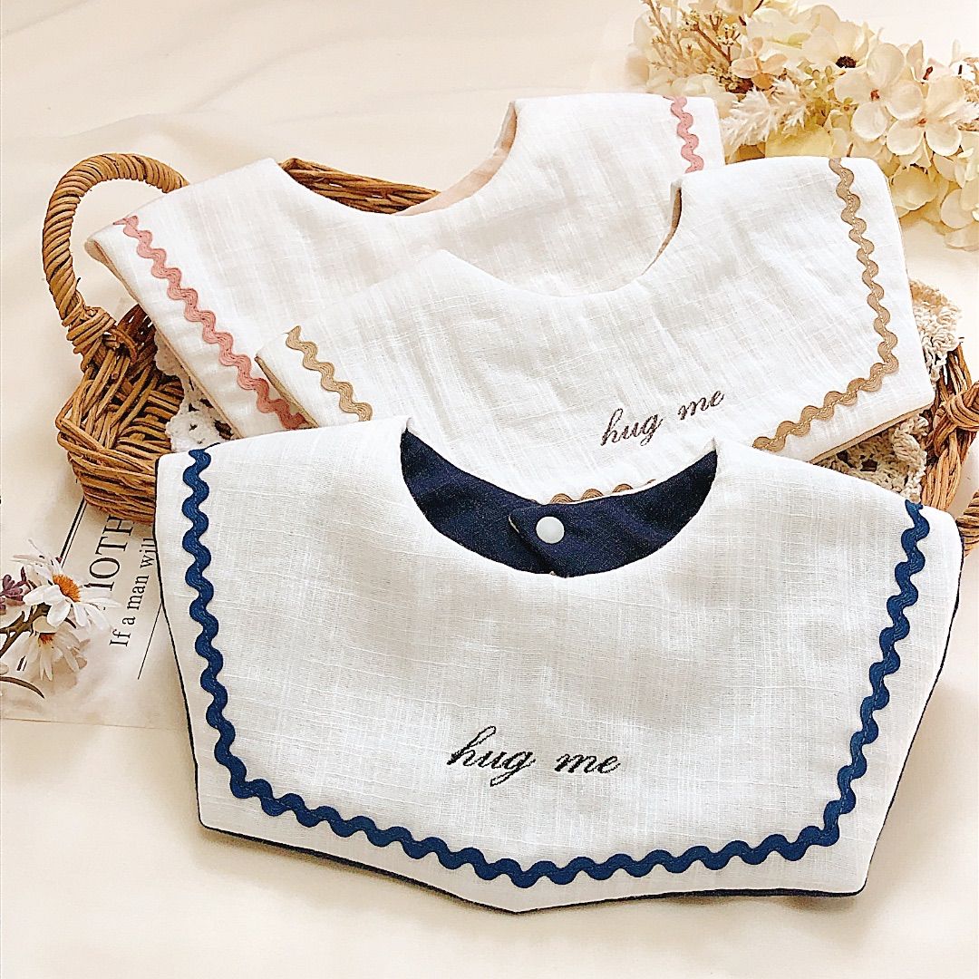 お名前刺繍のセーラー スタイ ハンドメイド 発送見込み7日〜14前後