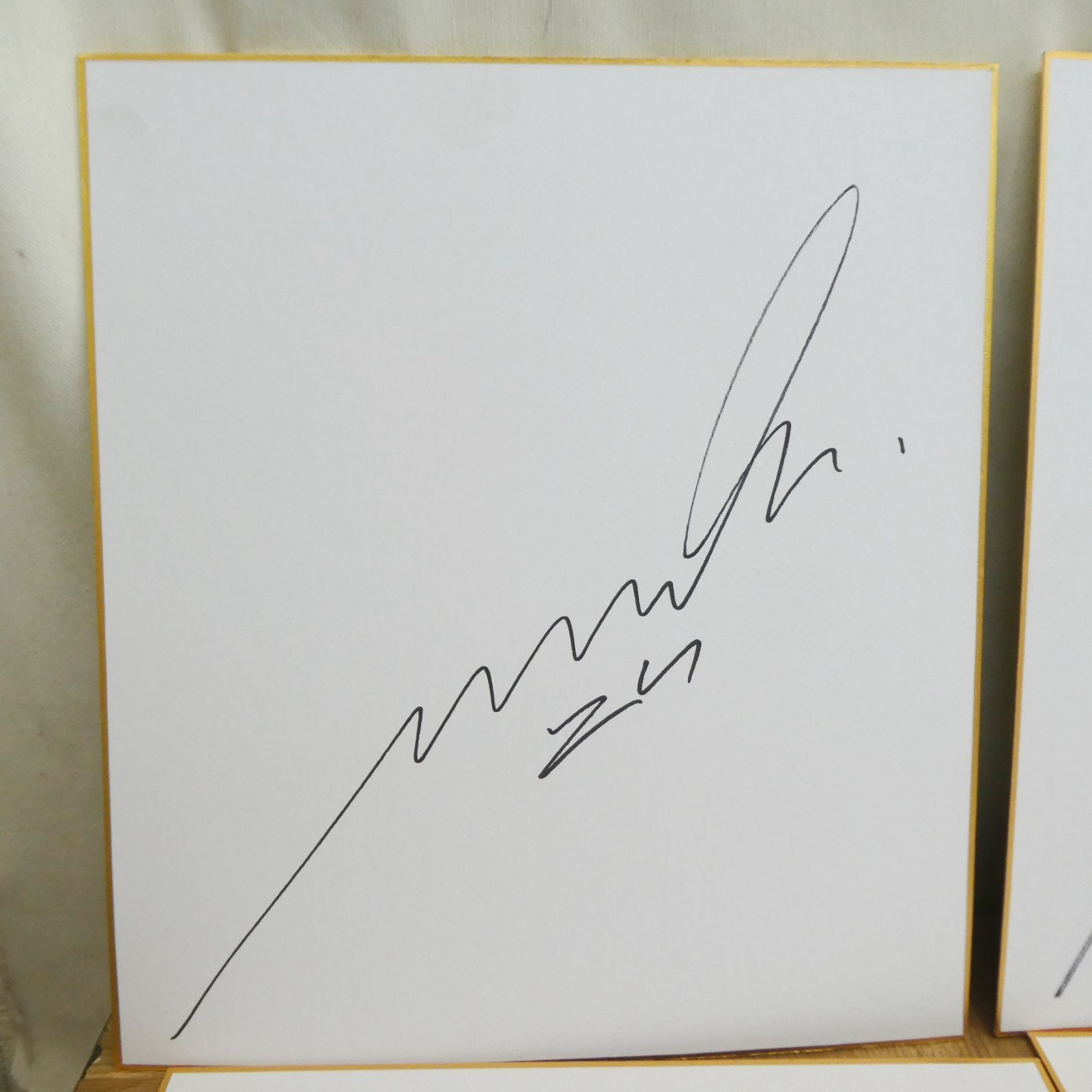 R010【希少】ミハエル・クルム 直筆 サイン色紙 8枚 スーパーGT