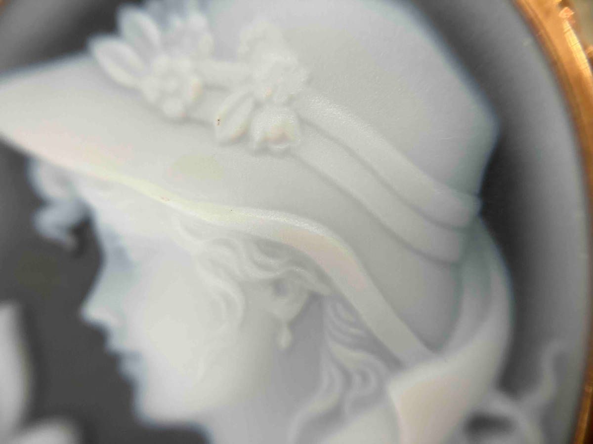 K18 カメオ F.W.Klein フリードリヒ・ウィルヘルム・クライン作 トップ