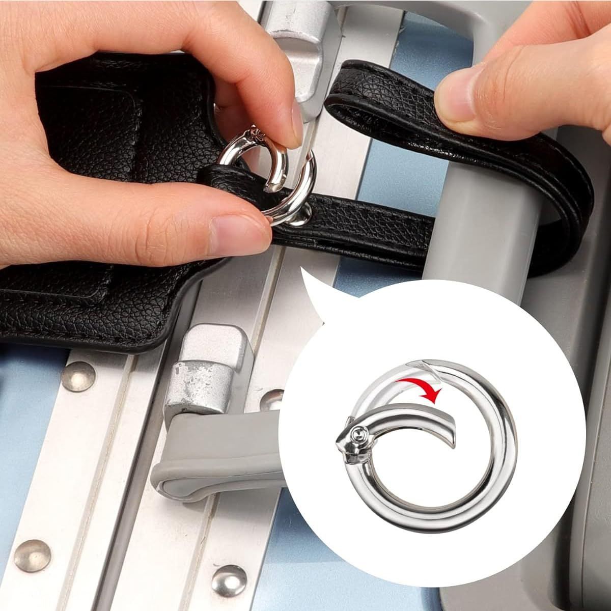 MINBOOT 荷物タグ ネームタグ 2個入り ラゲッジタグ スーツケース 番号