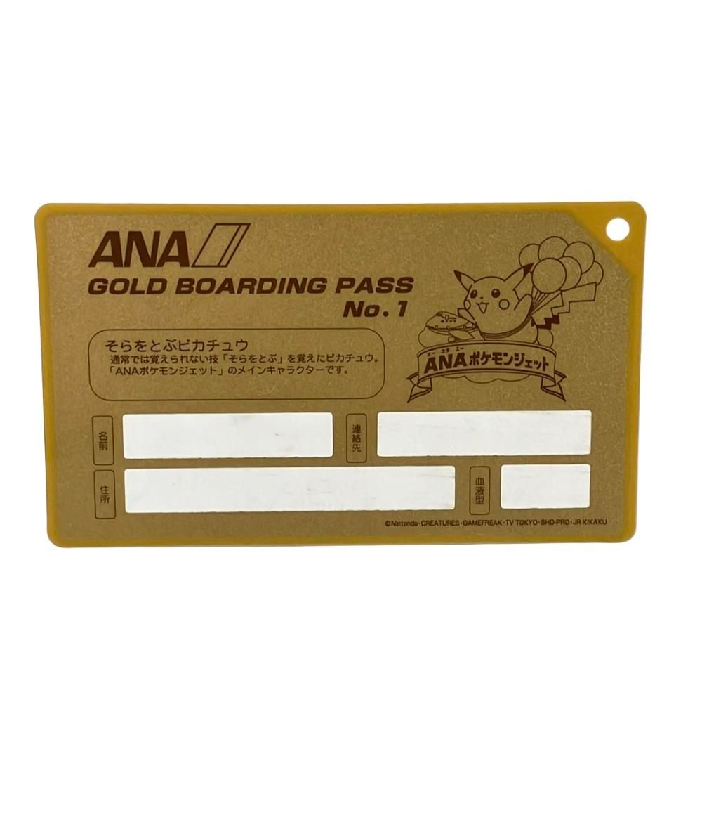 美品 ANA ポケモンジェット就航記念 オリジナル ゴールドボーディング