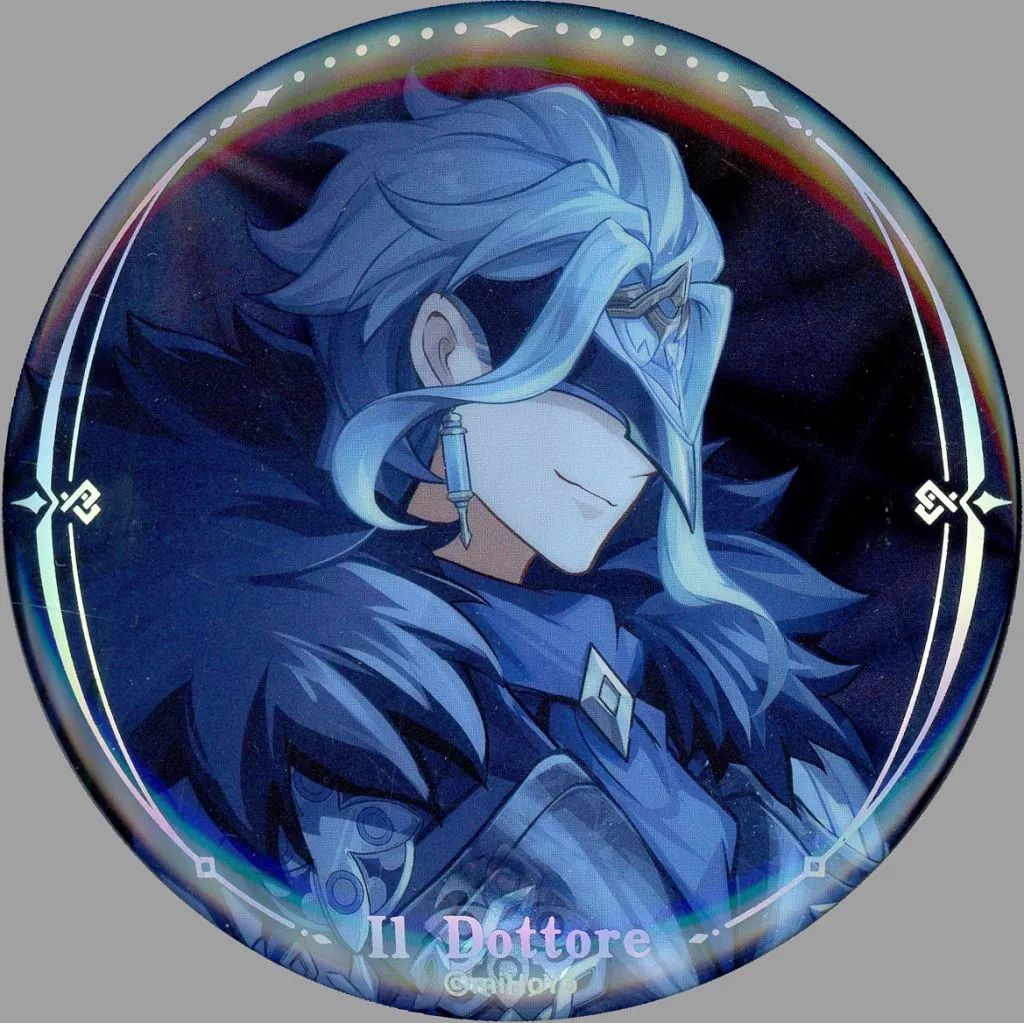 中古】バッジ・ビンズ ドットーレ 冬夜の戯劇シリーズ 缶バッジ 「原神