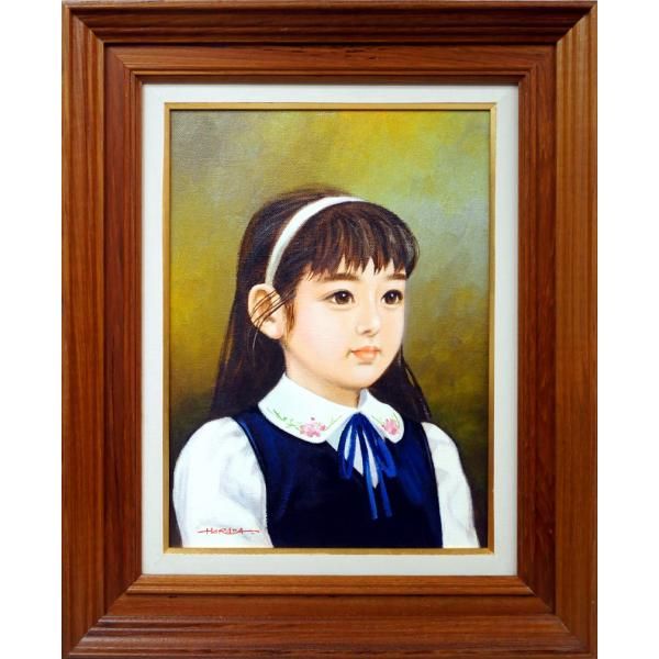 原田 優「早春」油絵・F4号 双樹会運営委員 「一枚の繪」人気画家 伊勢