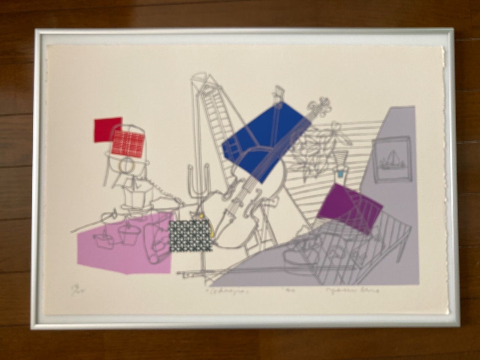 限定22枚 貴重 ジニー・キム シルクスクリーン コラージュ 版画 SC11