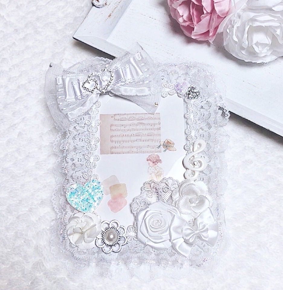 B7 硬質ケース 硬質カード 硬質カードケースデコ デコ 白 王冠