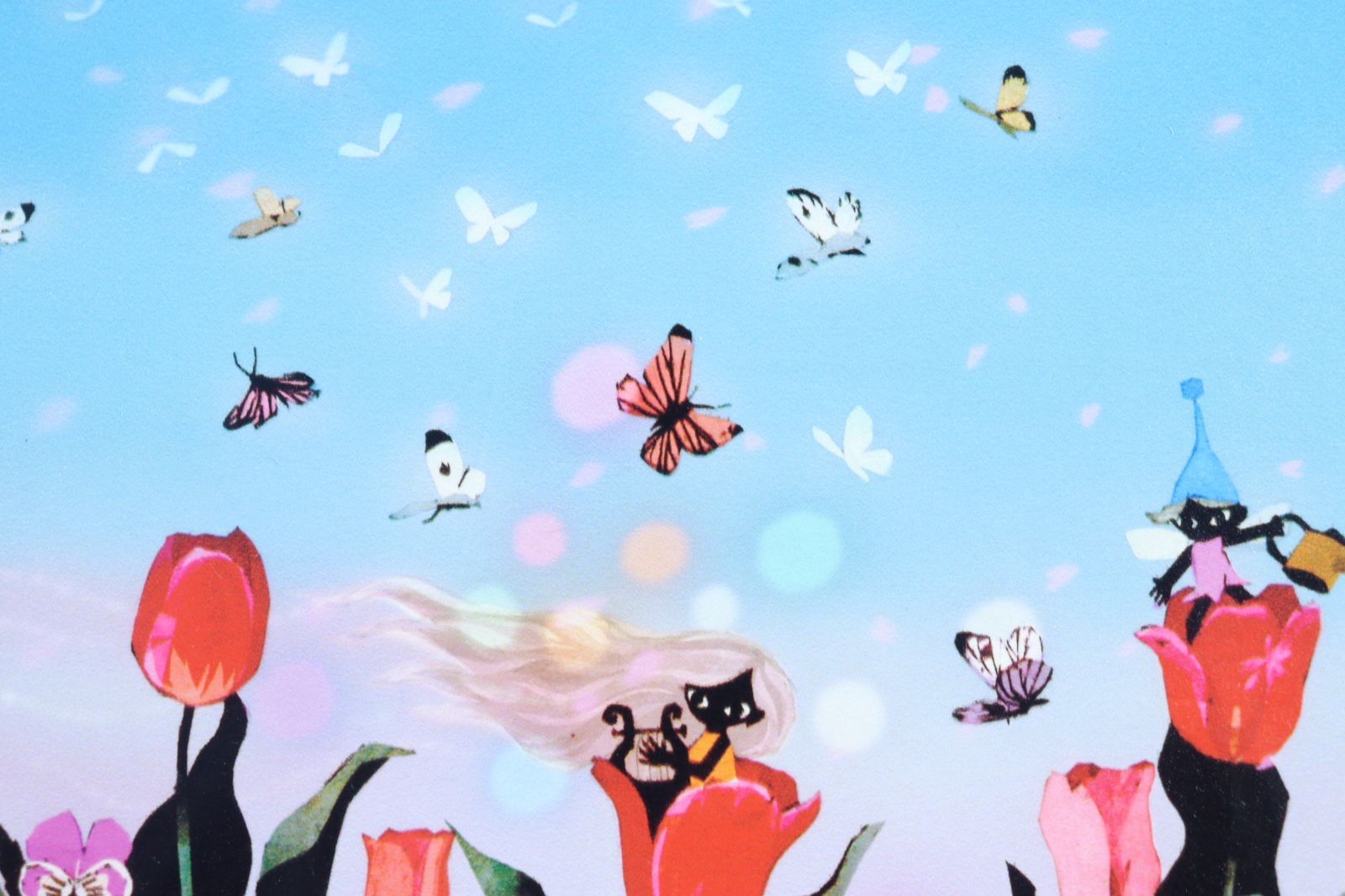 藤城清治 絵画 『花と少女』 藤城清治 絵画 『花と少女』 花と少女」FSM-