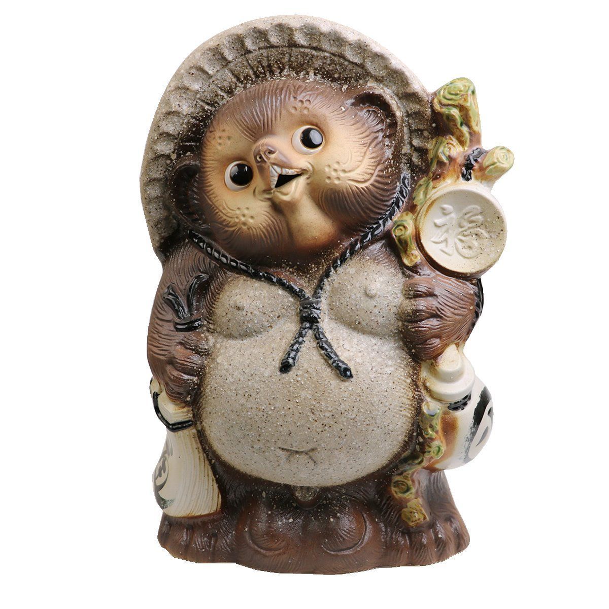 信楽焼 黄色い 13号福狸 タヌキ たぬき 狸 高さ43㌢ 信楽焼 黄色い 13