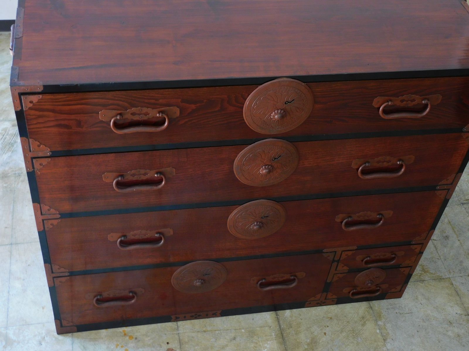 GMET333C○紀州箪笥 伝統工芸士 角谷楠雄 チェスト 整理箪笥 桐箪笥 最