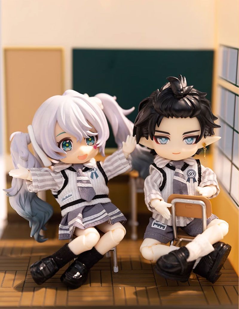 オビツ11 ドール服 ob11 制服風セットアップ 撮影小物 ぬい撮り 人形用