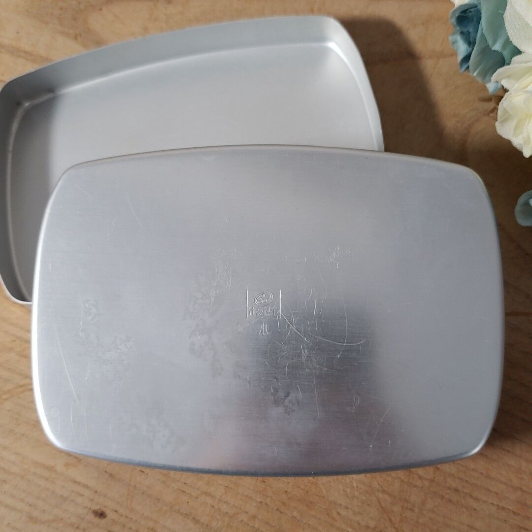 昭和レトロなお弁当箱 アルミ弁当 クラウン印 ホクセイ レトロポップ